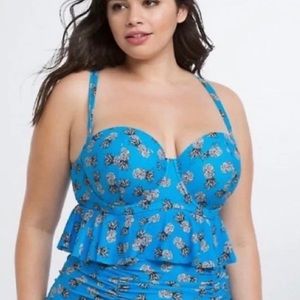 Torrid Pineapple Swim Top